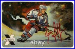 15m Authentix Artistic Brian Leetch. Hockey. Set of 4 With AUTOGRAPH Phone Card