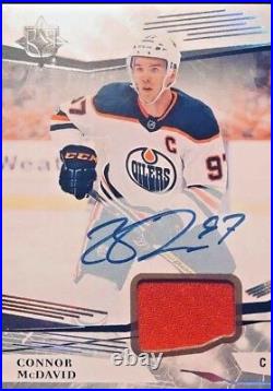 17-18 UD THE ULTIMATE CONNOR McDAVID JERSEY AUTO NICE CARD