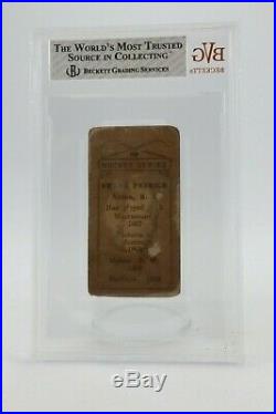 1910 C56 #1 Frank Partick (1st hockey player card) Beckett/BVG COA