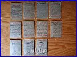 1959-60 Parkhurst hockey cards set (Plante, Richard, Goyette, Harvey.)