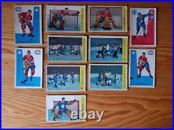 1959-60 Parkhurst hockey cards set (Plante, Richard, Goyette, Harvey.)