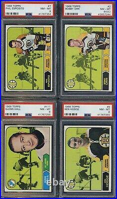 1968-69 Topps Hockey 132/132 Almost all NM-MINT With Graded Cards High Grade