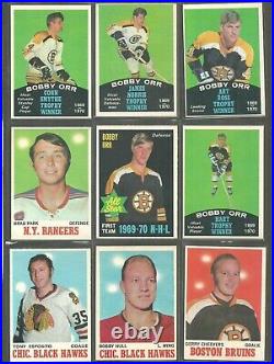 1970-71 O-PEE-CHEE Hockey set 264/264 cards NRMINT ++ TO NM-MT BOBBY ORR RARE