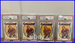 1971-72 O-PEE-CHEE GUY LAFLEUR RC #148 HOF SIGNED AUTO ROOKIE PSA/DNA Lot of 4