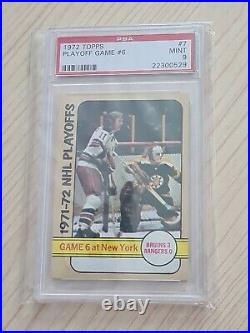 1972 Topps Playoff Game #6 Graded 9 (MINT) Low POP 52