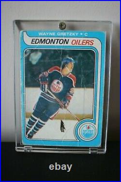 1979-80 O-Pee-Chee Wayne Gretzky Rookie RC Card #18 Authentic not PSA BVG