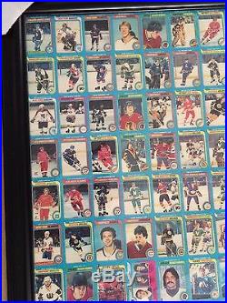 1979-80 O-pee-chee Complete Set 3 Uncut Sheet Framed Wayne Gretzky Rookie 1-396