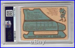 1979-80 O-pee-chee Opc #18 Rookie Rc Card Wayne Gretzky Psa 6 Oilers Beauty