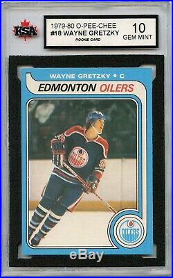 1979-80 Opc #18 Wayne Gretzky Rookie Card Rc Ksa 10 Gem Mint! Pack Fresh! Wow