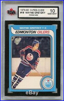 1979-80 Opc #18 Wayne Gretzky Rookie Card Rc Ksa 10 Gem Mint! Wow