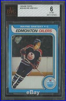 1979-80 Topps #18 Wayne Gretzky Rookie Rc Card Hof Bvg 6 Ex-mt Very Sharp