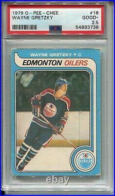 1979 OPC Hockey #18 Wayne Gretzky Rookie Card RC Graded PSA 2.5 O-Pee-Chee'79