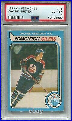 1979 OPC Hockey #18 Wayne Gretzky Rookie Card RC Graded PSA 4 O-Pee-Chee'79