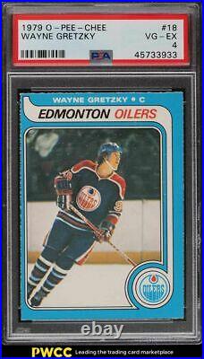 1979 O-Pee-Chee Hockey Wayne Gretzky ROOKIE RC #18 PSA 4 VGEX