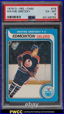 1979 O-Pee-Chee Hockey Wayne Gretzky ROOKIE RC #18 PSA 6 EXMT