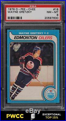 1979 O-Pee-Chee Hockey Wayne Gretzky ROOKIE RC #18 PSA 8 NM-MT (PWCC-E)