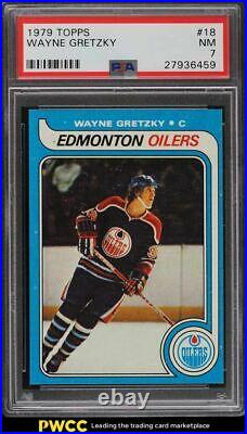 1979 Topps Hockey Wayne Gretzky ROOKIE RC #18 PSA 7 NRMT