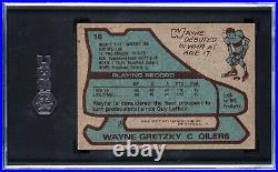 1979 Topps Wayne Gretzky #18 Rookie Hockey Card SGC 4 VG-EX Eye Appeal
