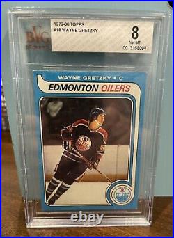 1979 Topps Wayne Gretzky Rookie Card GRADED Beckett 8