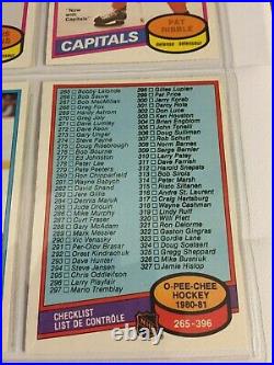 1980 81 OPC O-Pee-Chee Complete set 396/396 Gretzky 2nd Messier Gartner Bourque