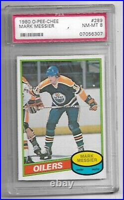 1980 O-Pee-Chee Mark Messier PSA 8 NM-MT #289 Rookie Card RC Hockey OPC High End