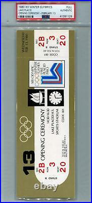 1980 U. S. Olympic Hockey Miracle On Ice Ticket Set (PSA) 9 Complete Tickets