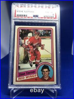 1984-85 OPC O-Pee-Chee Steve Yzerman #67 Rookie Card RC PSA 8 Detroit Red Wings