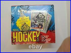 1984-85 O-Pee-Chee Hockey Wax Box Yzerman Chelios RCs BBCE 5 HoF RCs Tough