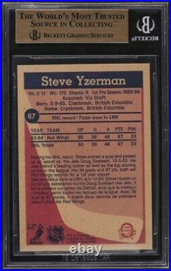 1984 O-Pee-Chee Hockey Steve Yzerman #67 BGS 10 PRISTINE