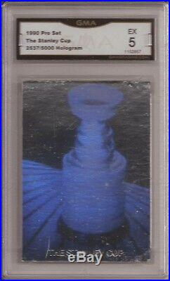 1990 NHL Stanley Cup Hologram Card By Pro Set #2537 Of 5000 Rare Hockey Card