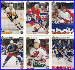 1991-92 Upper Deck NHL Ice Hockey Card Complete Card Set (700+9 Cards)-massive