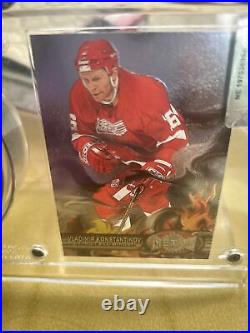 1996 VLADIMIR KONSTANTINOV Ice Hockey card And Puck Combo