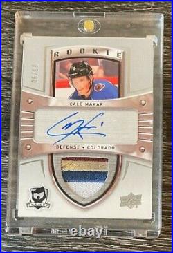 19-20 UD The Cup Cale Makar Retro Rookie 4 CLR Patch Auto 06/10 #180-CM WOW
