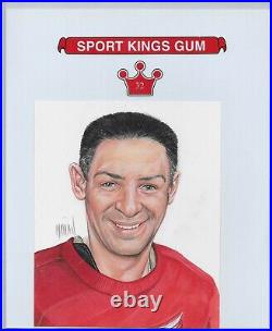 19 Sport Kings Originals Art Masterpiece 1/1 HOF TERRY SAWCHUK Detroit Red Wings