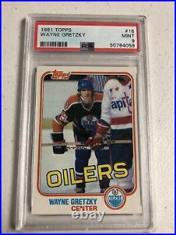 1-1981 Topps Wayne Gretzky PSA Graded MINT 9(sharp card!) New Slab