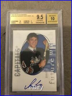 2005-06 Sp Authentic Future Watch Rookie Rc Auto /999 Bgs 9.5 Alexander Ovechkin