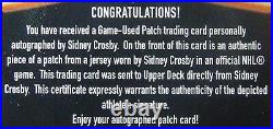 2005-06 The Cup Sidney Crosby Limited Logos Rpa Rookie Patch Auto #/50 The Skate