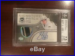 2005-06 UD The Cup Sidney Crosby Rookie Signature Patch/75 BGS 7.5 Auto 10