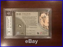 2005-06 UD The Cup Sidney Crosby Rookie Signature Patch/75 BGS 7.5 Auto 10