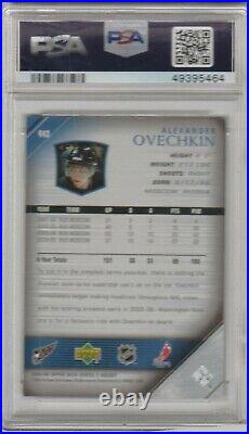 2005 06 Upper Deck Young Guns Rookie #443 Alexander Ovechkin Capitals PSA 9 Mint