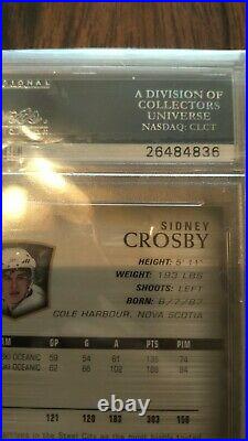 2005 Sidney Crosby Upper Deck Ud #201 Young Guns Psa 10 Gem Mint Rookie Card Rc