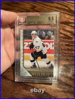 2005 Upper Deck Young Guns #201 Sidney Crosby Rookie RC Gem Mint BGS 9.5 With 10
