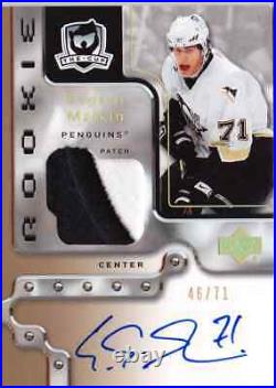 2006-07 The Cup EVGENI MALKIN Auto Patch Jersey RC Rookie Gold Card #d 71