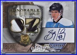 2008-09 Ud The Cup Honorable Numbers Sidney Crosby Patch Auto 56/87 Penguins