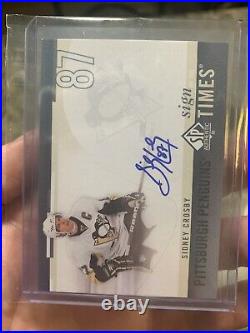 2010-11 SP Authentic Sign of the Times Auto Sidney Crosby On-Card Auto