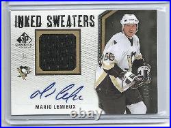 2010-11 Upper Deck SP Game Used Inked Sweaters MARIO LEMIEUX Autograph #15/15