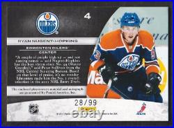 2011-12 Limited Hockey Freshmen Jersey Draft Auto #4 Ryan Nugent-Hopkins 28/99