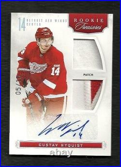 2011-12 Rookie Anthology rookie Treasures PATCH Auto #141 GUSTAV NYQUIST #5/15