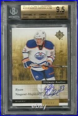 2011-12 Ultimate Collection Rookie Auto RYAN NUGENT HOPKINS sp # 85/99 BGS 9.5