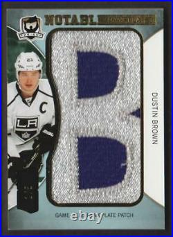 2012-13 The Cup Notable NAMEPLATE PATCH Letter B #NN-DU Dustin Brown 1/5 Kings